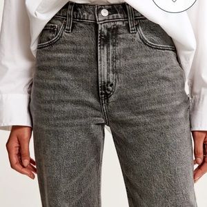 Abercrombie Ultra high rise cropped wide leg